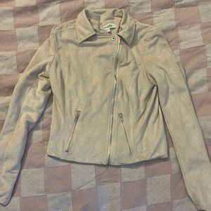 Charlotte Russe light pink velvet jacket